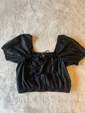 Target Black Women's Off-Shoulder Top